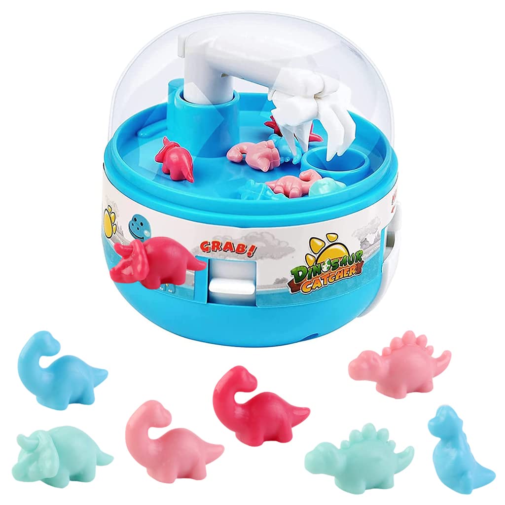 PATPAT Mini Claw Machine for Kids, Dinosaur Toys Claw Machine Prizes, 8 Tiny Dinosaur Toys, Miniature Toys for Kids, Desktop Claw Machine Toy, Birthday Gifts for 3-8 Years Old Boys and Girls (Blue) PATPAT Mini Claw Machine for Kids, Dinosaur Toys Claw Machine Prizes, 8 Tiny Dinosaur Toys, Miniature Toys for Kids, Desktop Claw Machine Toy, Birthday Gifts for 3-8 Years Old Boys and Girls (Blue)